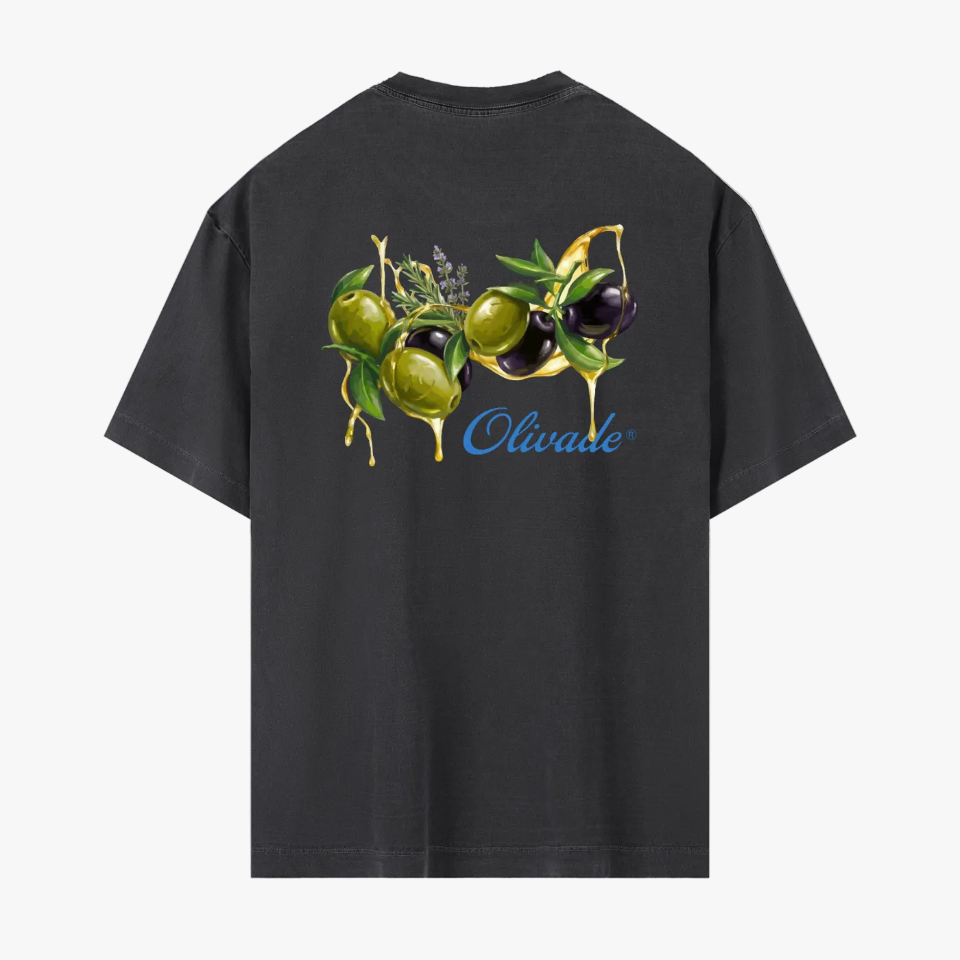 T-SHIRT OLIVADE / NOIR (RELAXED FIT)