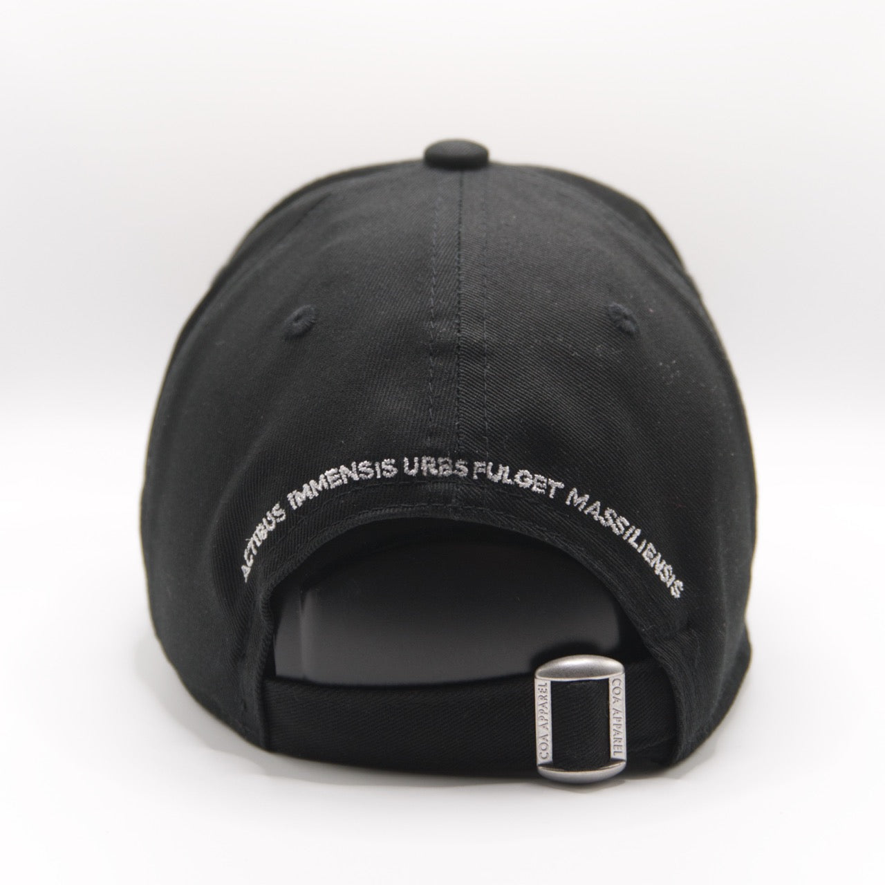Casquette marseille coton noir back