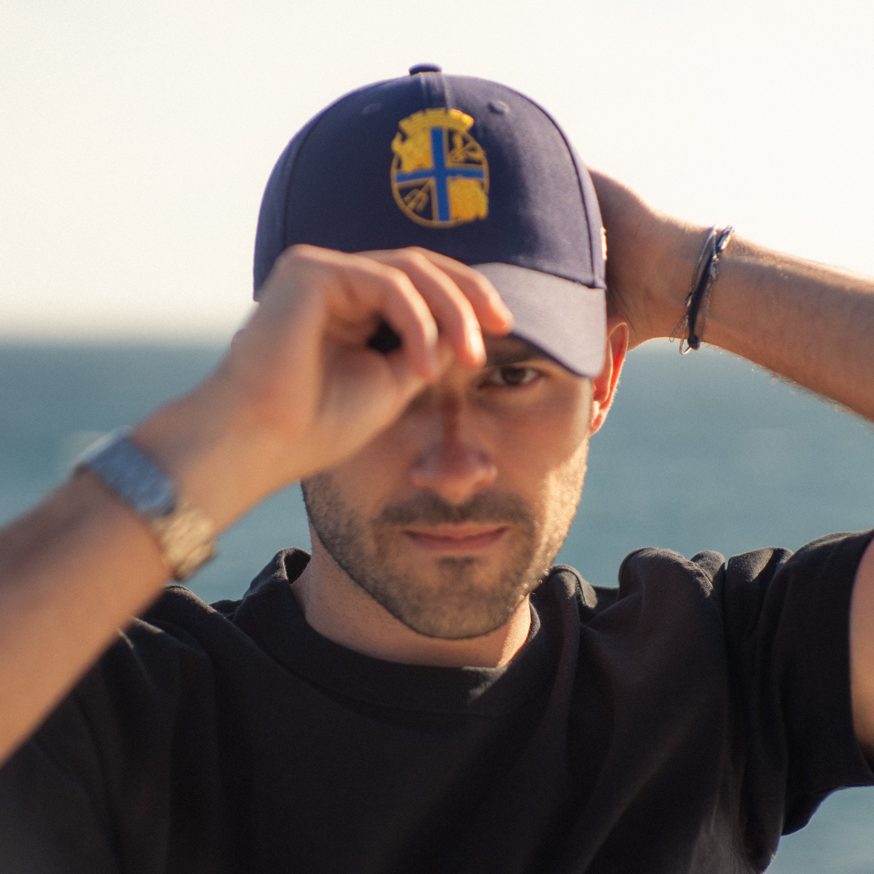Casquette Marseille Coton Bleu Marine