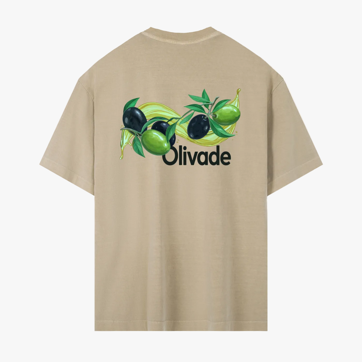 T-SHIRT OLIVADE / SABLE (RELAXED FIT)