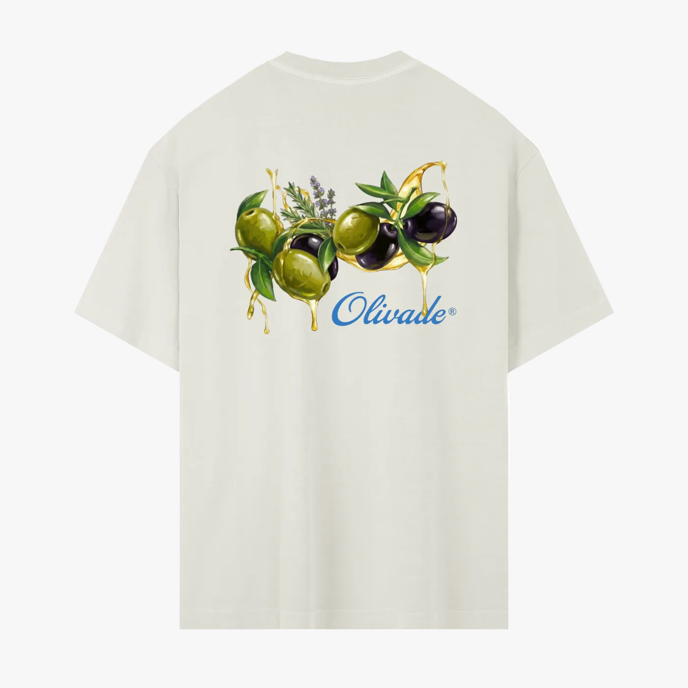 T-SHIRT OLIVADE / ECRU (RELAXED FIT)