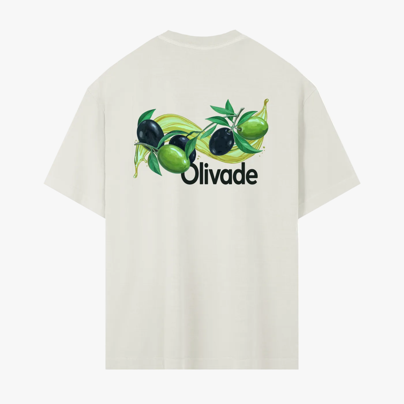T-SHIRT OLIVADE / ECRU (RELAXED FIT)