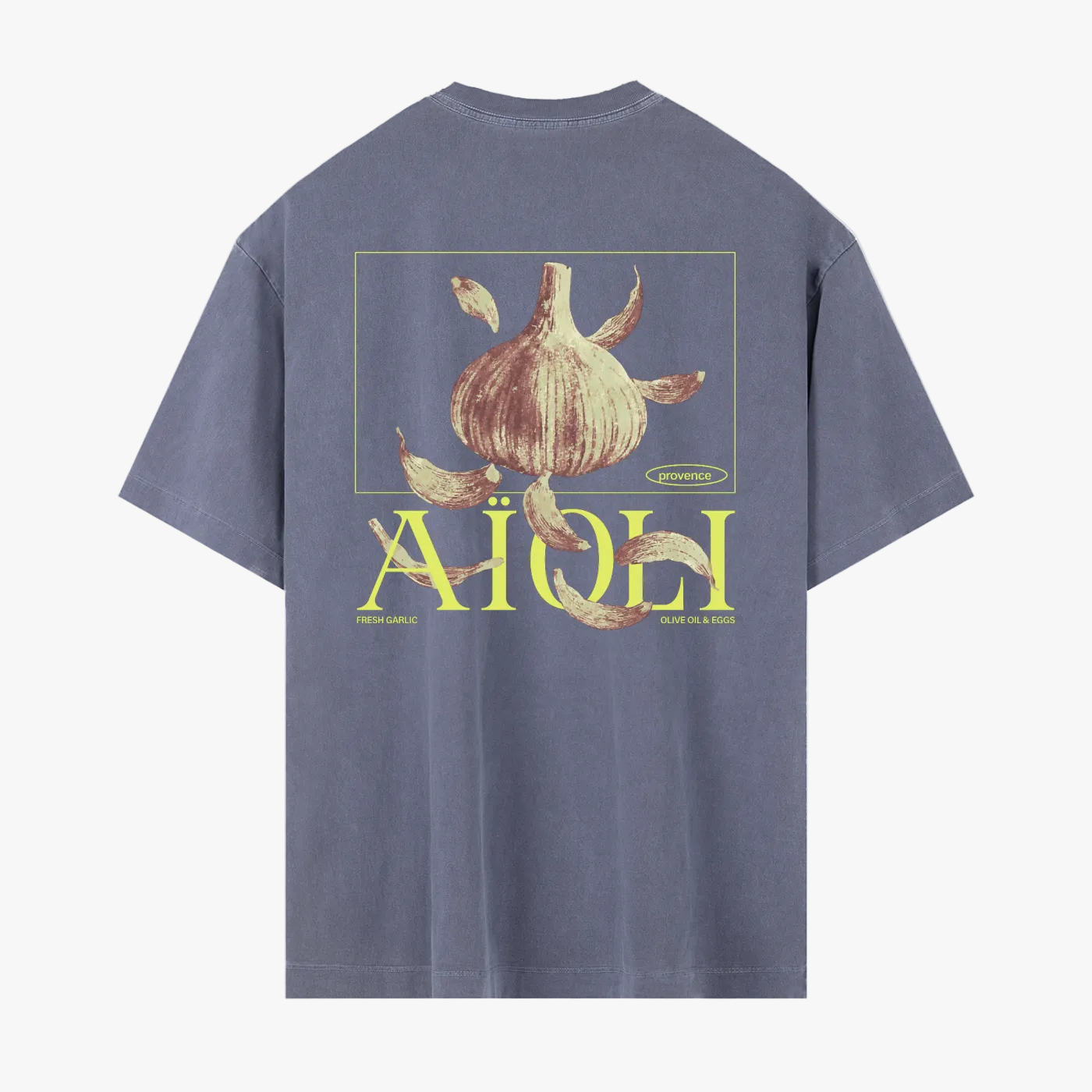 T-SHIRT AIOLI / BLEU MINERAL (RELAXED FIT)