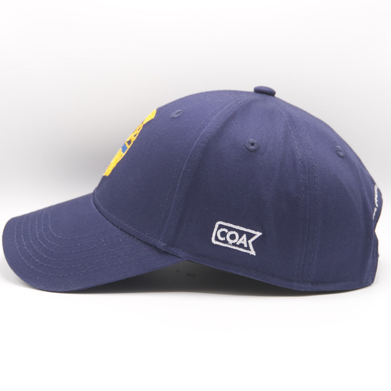 Casquette marseille coton bleu marine side