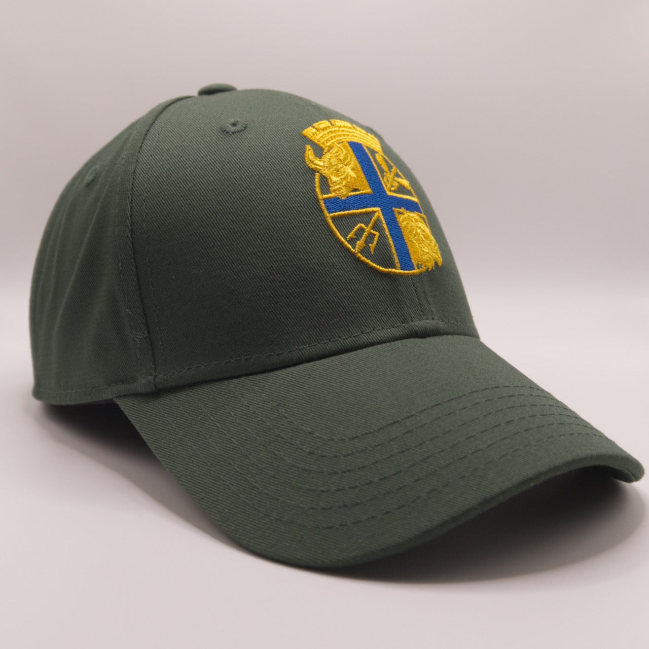 Casquette marseille coton vert left side