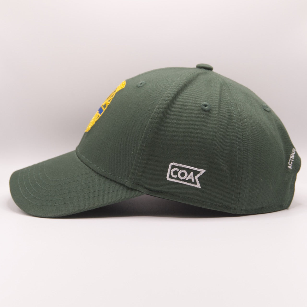 Casquette marseille coton vert side