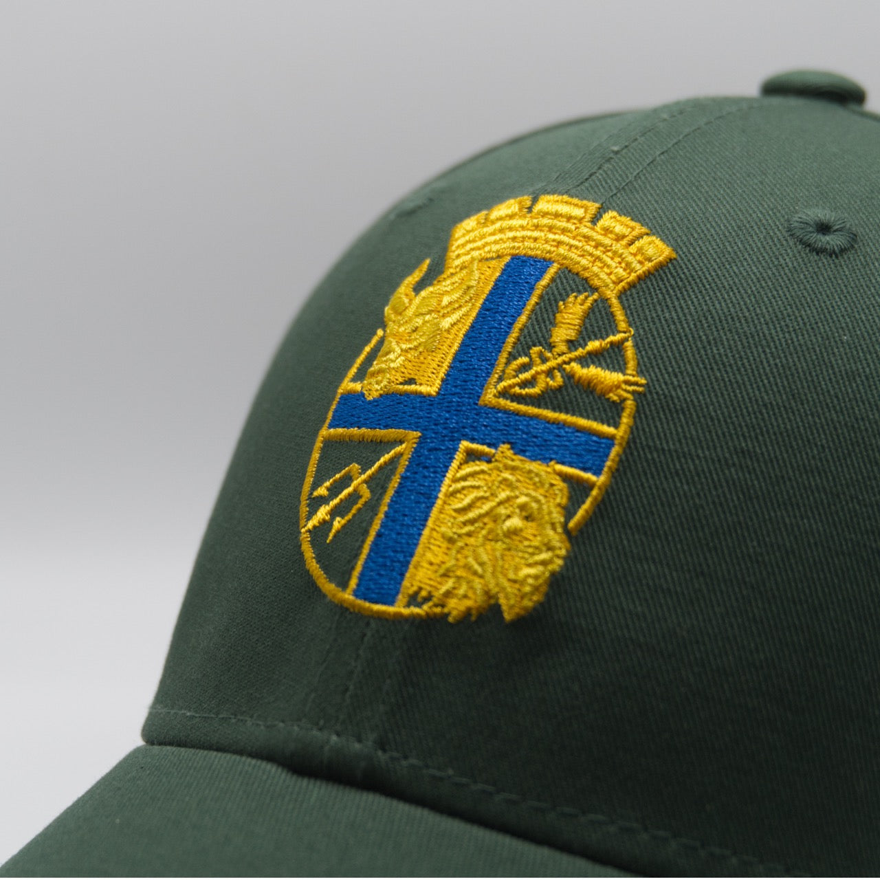 Casquette marseille coton vert zoom