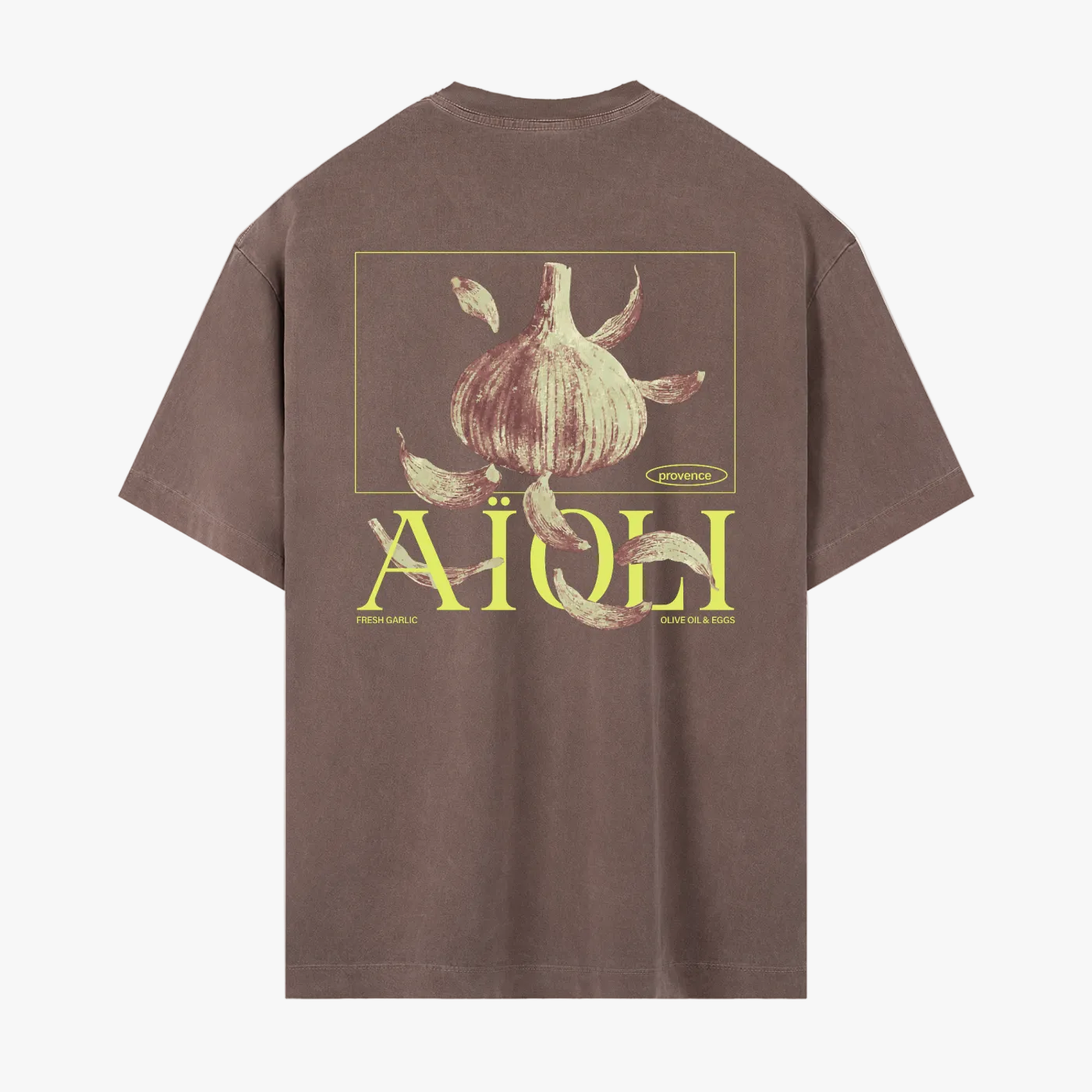 T-SHIRT AIOLI / ARGILE (RELAXED FIT)
