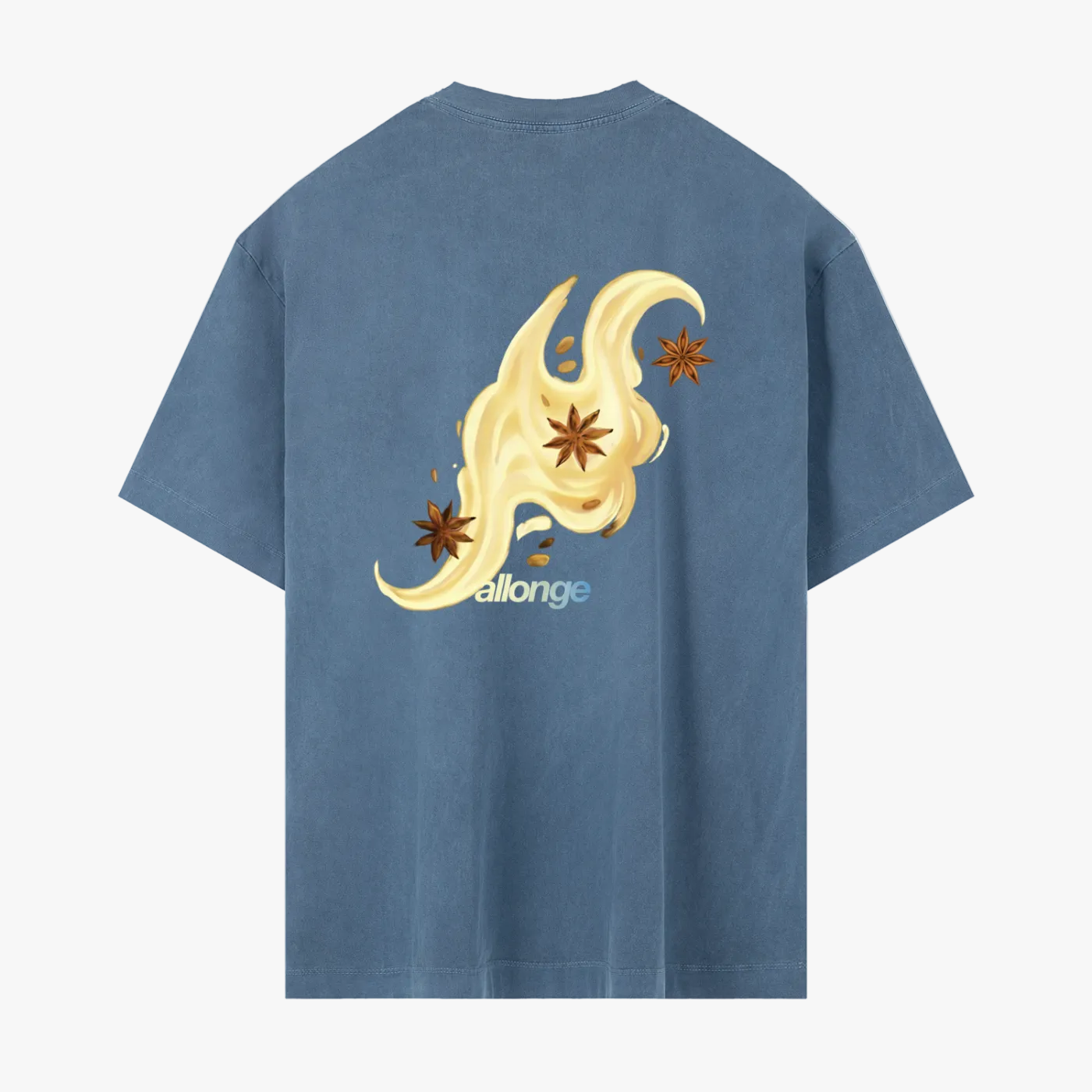 T-SHIRT ANIS / BLEU ROI (RELAXED FIT)