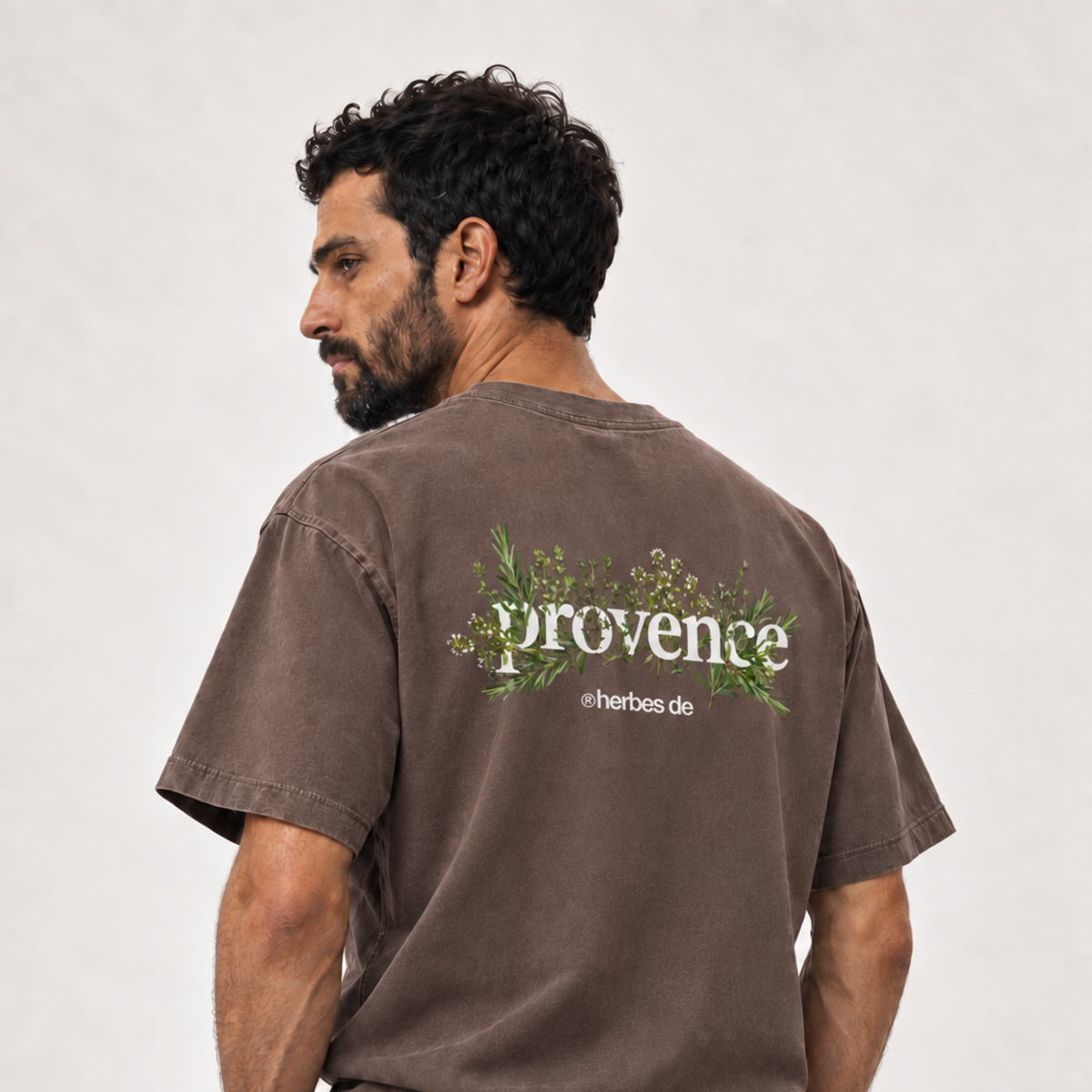 Herbes de Provence Argilla indossata, vista posteriore — vestibilità relaxed